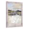 Rough Abstract Landscape 20" x 30" Western White Framed Print